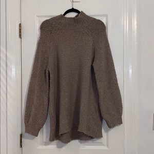 Arie long tan sweater